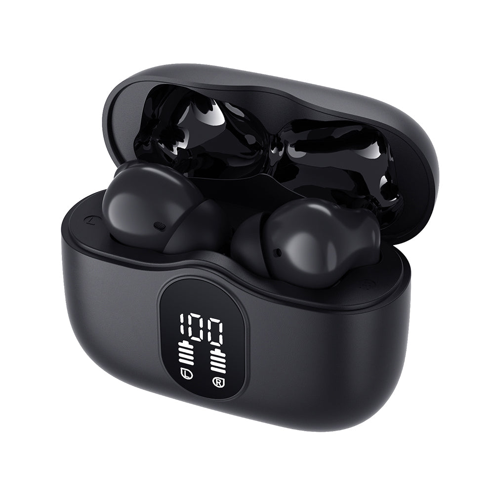 Brezžične slušalke Bluetooth Techsuit CW3 WaveBeat 100, TWS, ANC, črne