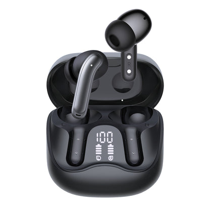 Handsfree Bluetooth Techsuit CW5 EchoFit Pro, TWS, ANC, MultiPoint, Black