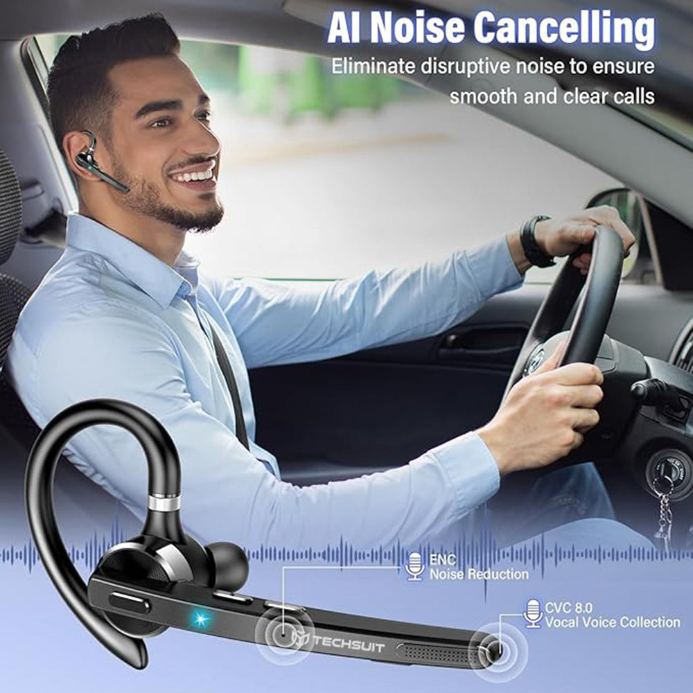 Handsfree Bluetooth Techsuit G9 TalkZen, A2DP, Black