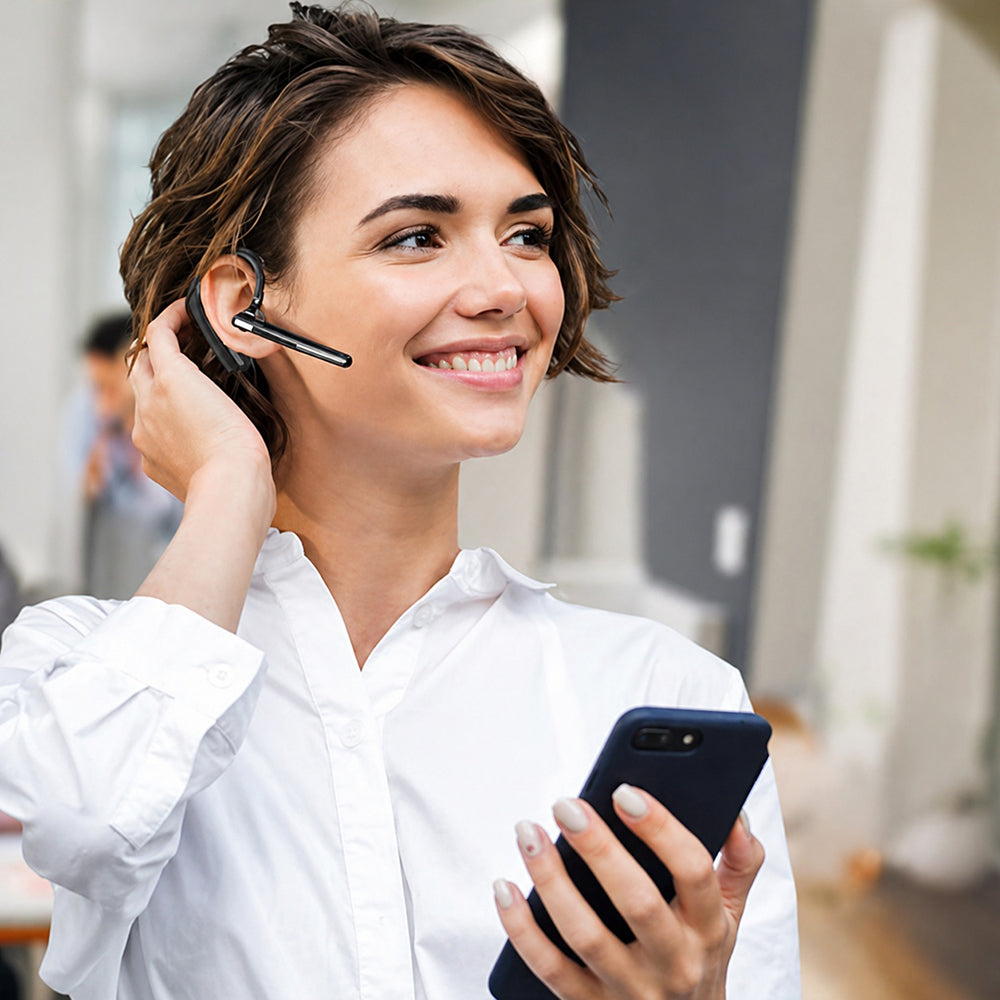 Brezžični Bluetooth Techsuit PowerTalks G6, MultiPoint, A2DP, Črno