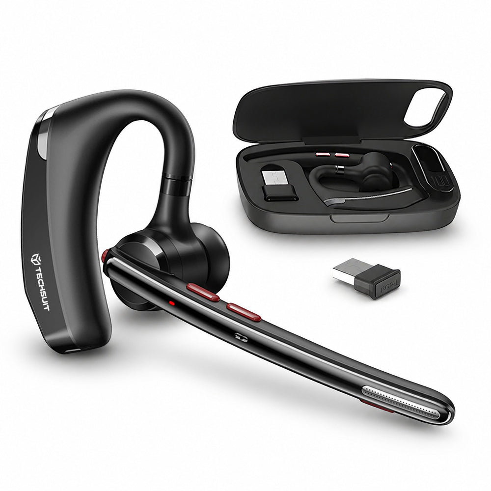 Slušalka za klicni center Bluetooth Techsuit SoundForce Pro G10, A2DP, črna