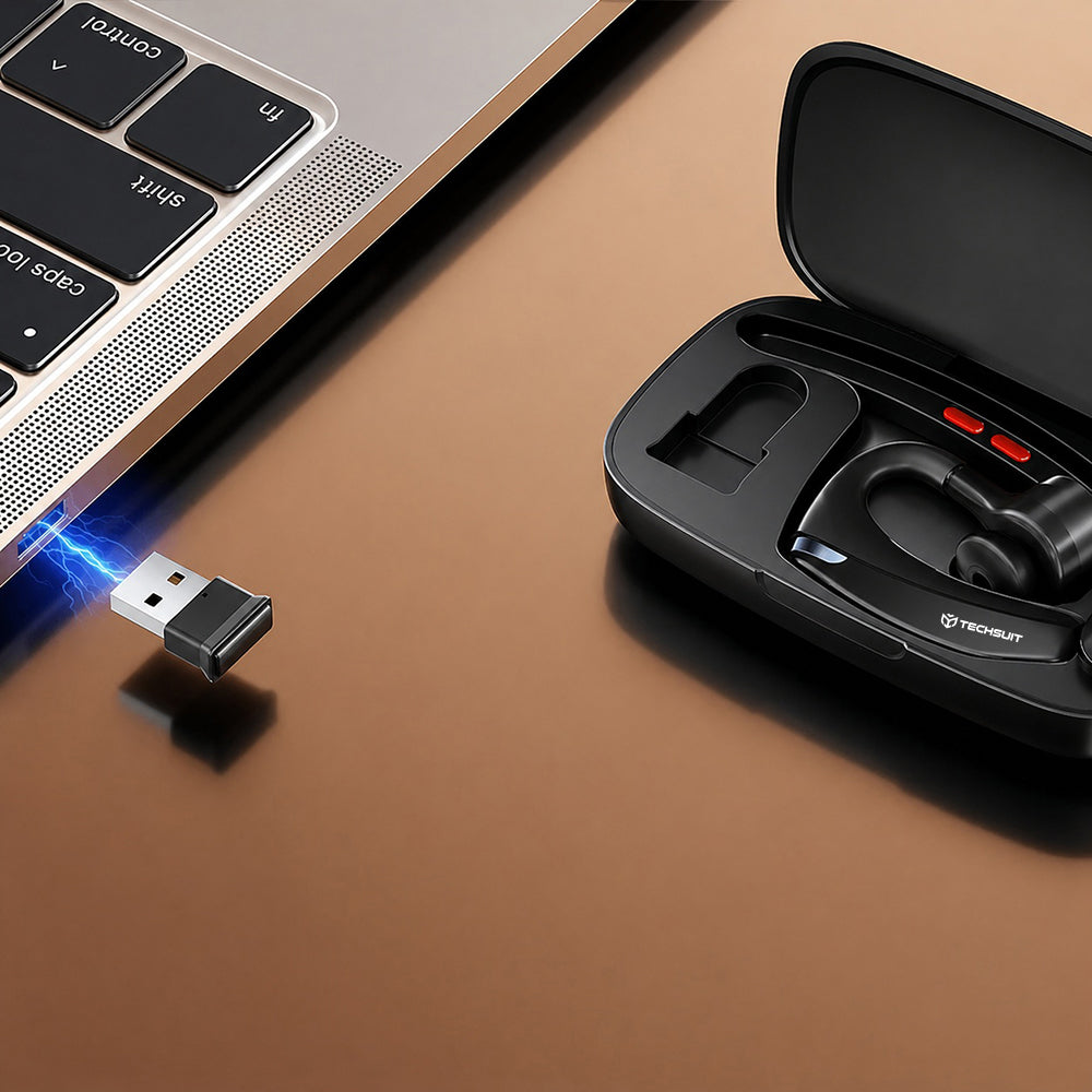 Slušalka za klicni center Bluetooth Techsuit SoundForce Pro G10, A2DP, črna