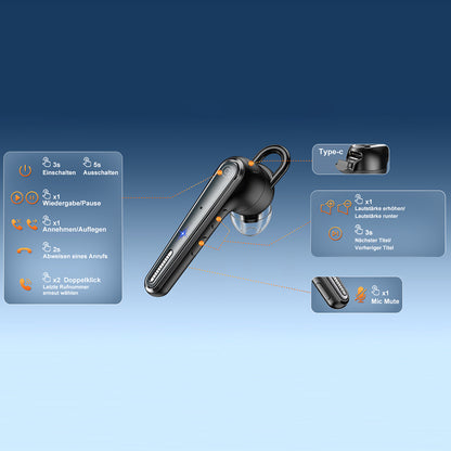 Brezrokavni Bluetooth Techsuit Voicera CB3, A2DP, Črna