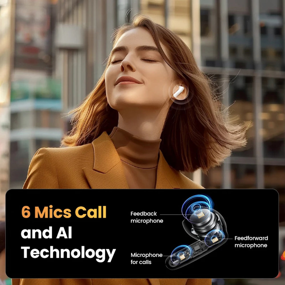 Brezžične slušalke Bluetooth UGREEN HiTune H6 Pro WS203, TWS, ANC, bele