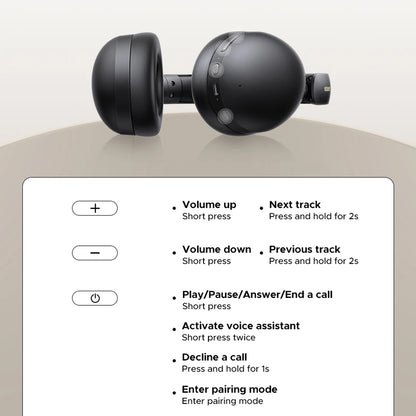 Brezžične slušalke Bluetooth UGREEN HiTune Max 2 HP205, MultiPoint, A2DP, ANC, črne