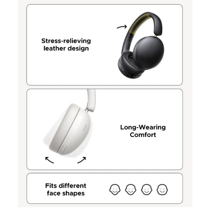 Brezžične slušalke Bluetooth UGREEN HiTune Max 2 HP205, MultiPoint, A2DP, ANC, črne