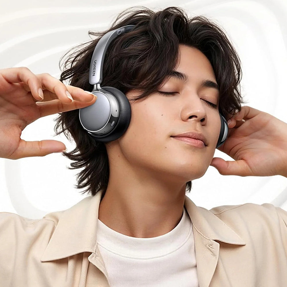 Brezžične slušalke Bluetooth UGREEN HiTune Studio Plus HP207, A2DP, ANC, rjava