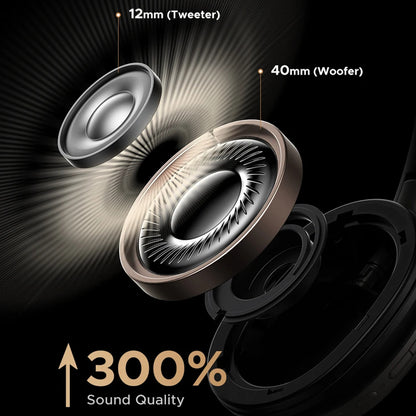 Brezžične slušalke Bluetooth UGREEN Studio Pro HP206, A2DP, ANC, črne
