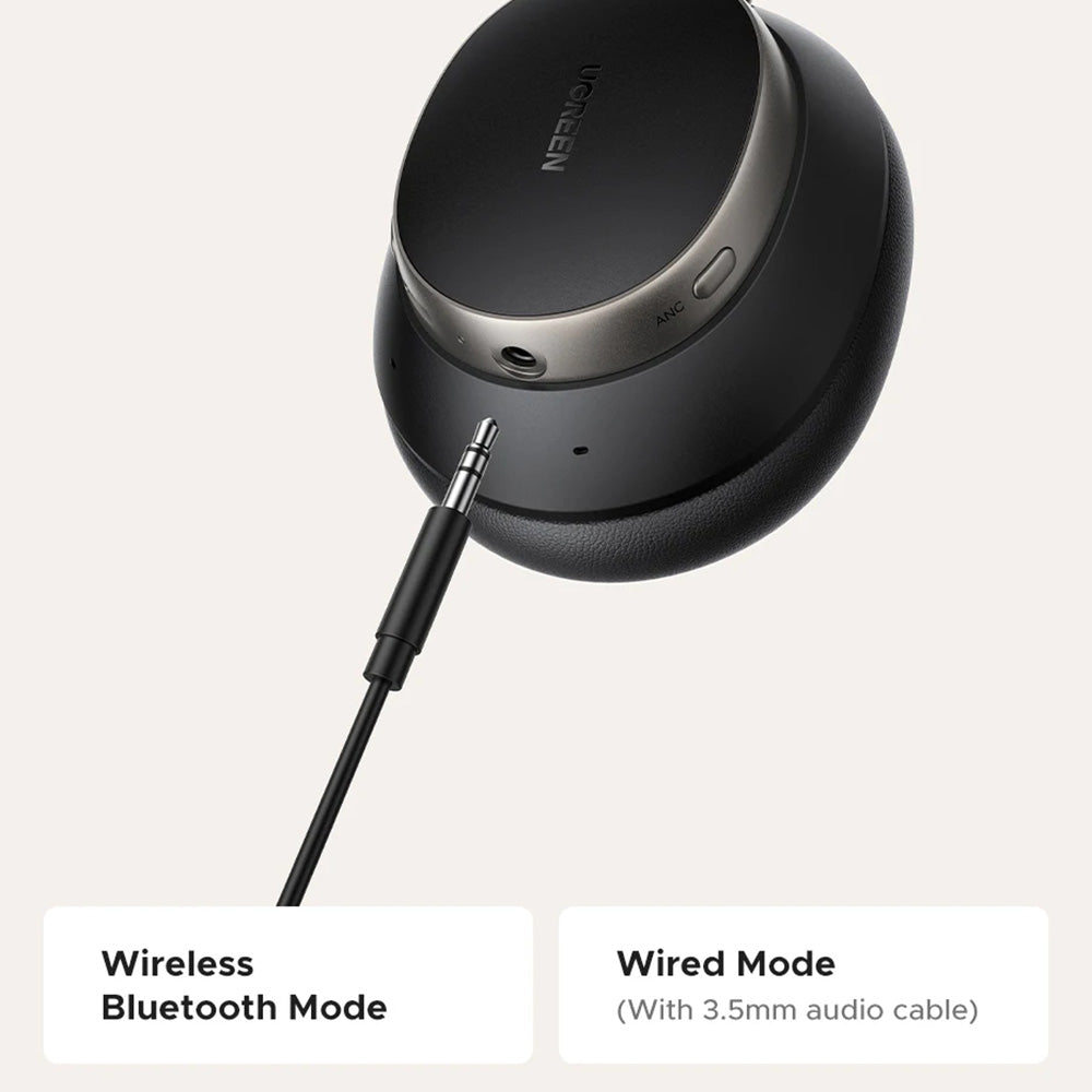 Brezžične slušalke Bluetooth UGREEN Studio Pro HP206, A2DP, ANC, črne
