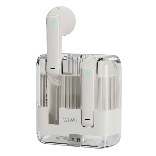 Handsfree Bluetooth WiWu T21, TWS, bela 