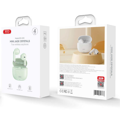 Handsfree Bluetooth XO Design X33, TWS, Green 