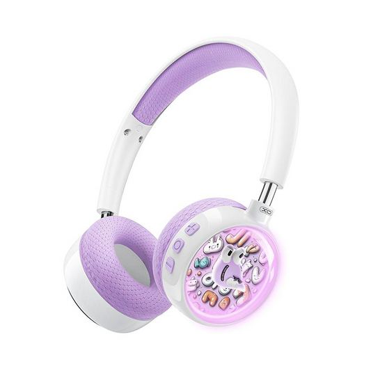 Handsfree Bluetooth XO Design BE57 Cartoon Kids, A2DP, Vijolična