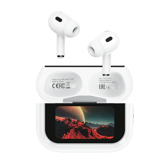 Bluetooth prostoročni telefon XO Design X48 5. generacije, TWS, bel