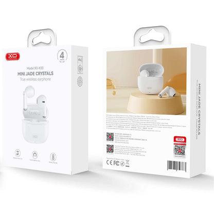 Brezžične slušalke Bluetooth XO Design X33, TWS, bele