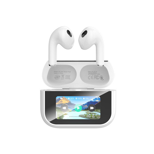 Bluetooth prostoročni telefon XO Design X47 4. generacije, TWS, bel
