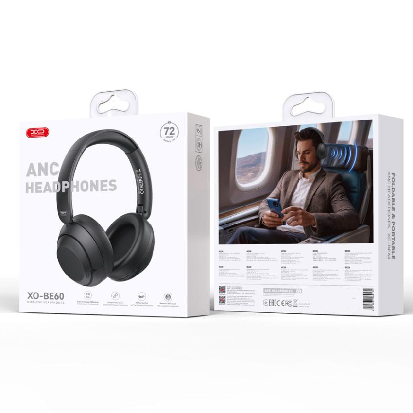 Bluetooth prostoročni telefon XO Design BE60, A2DP, ANC, Črna