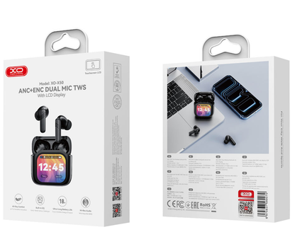 Handsfree Bluetooth XO Design X50, TWS, ANC, Črna