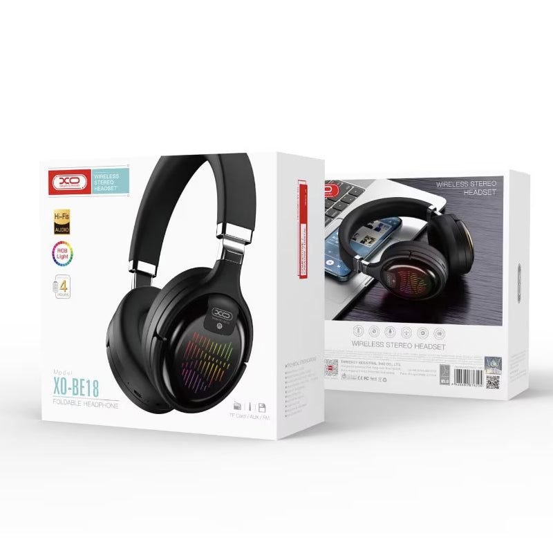 Brezžične slušalke Bluetooth XO Design BE18 Glare, A2DP, črne