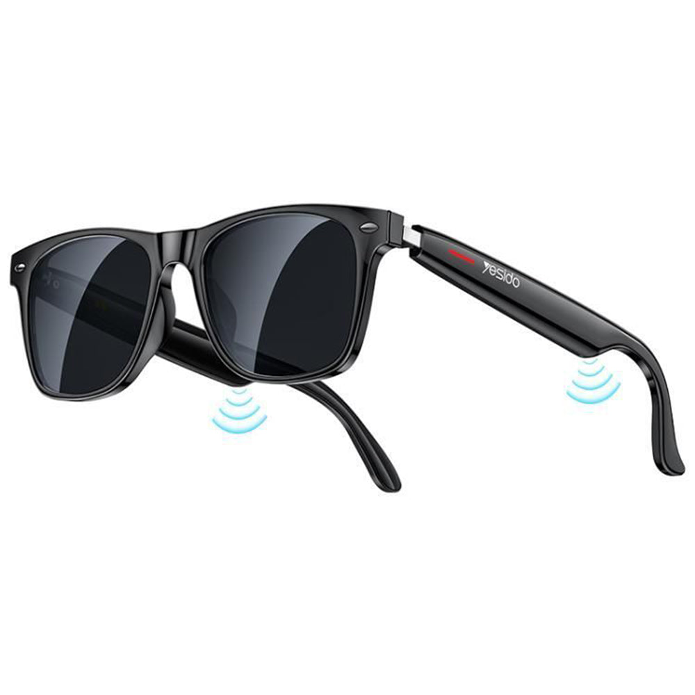 Handsfree Bluetooth Yesido IO35, Tip Sončna očala Unisex, A2DP, Črna