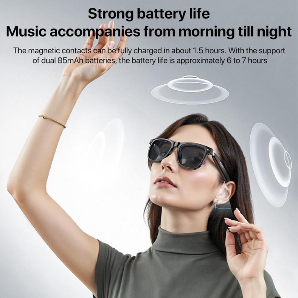 Handsfree Bluetooth Yesido IO35, Tip Sončna očala Unisex, A2DP, Črna