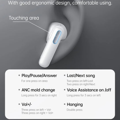 Handsfree Bluetooth Yesido TWS34, TWS, ANC, Bel