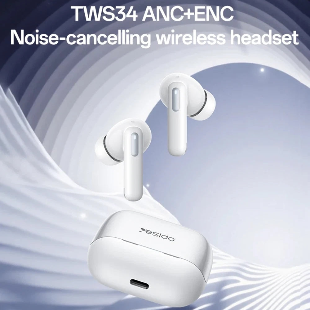 Handsfree Bluetooth Yesido TWS34, TWS, ANC, Bel