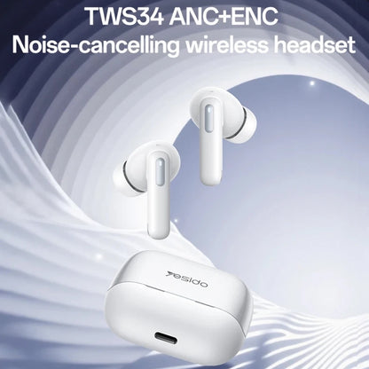 Handsfree Bluetooth Yesido TWS34, TWS, ANC, Bel