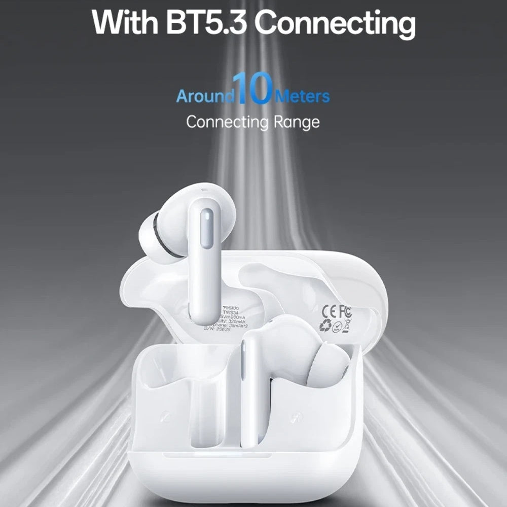 Handsfree Bluetooth Yesido TWS34, TWS, ANC, Bel