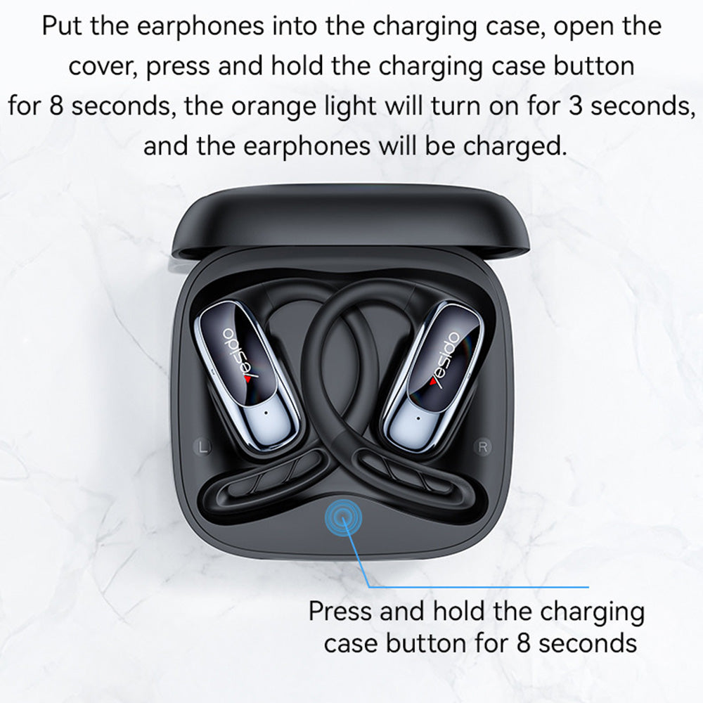 Handsfree Bluetooth Yesido YSP24, TWS, Črn