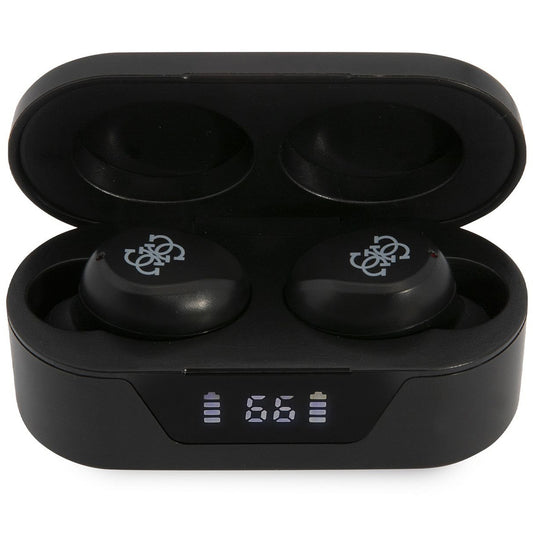 Brezžične slušalke Bluetooth Guess Classic Logo, TWS, črne