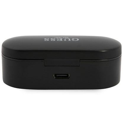 Brezžične slušalke Bluetooth Guess Classic Logo, TWS, črne