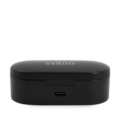 Brezžične slušalke Bluetooth Guess Classic Logo, TWS, črne