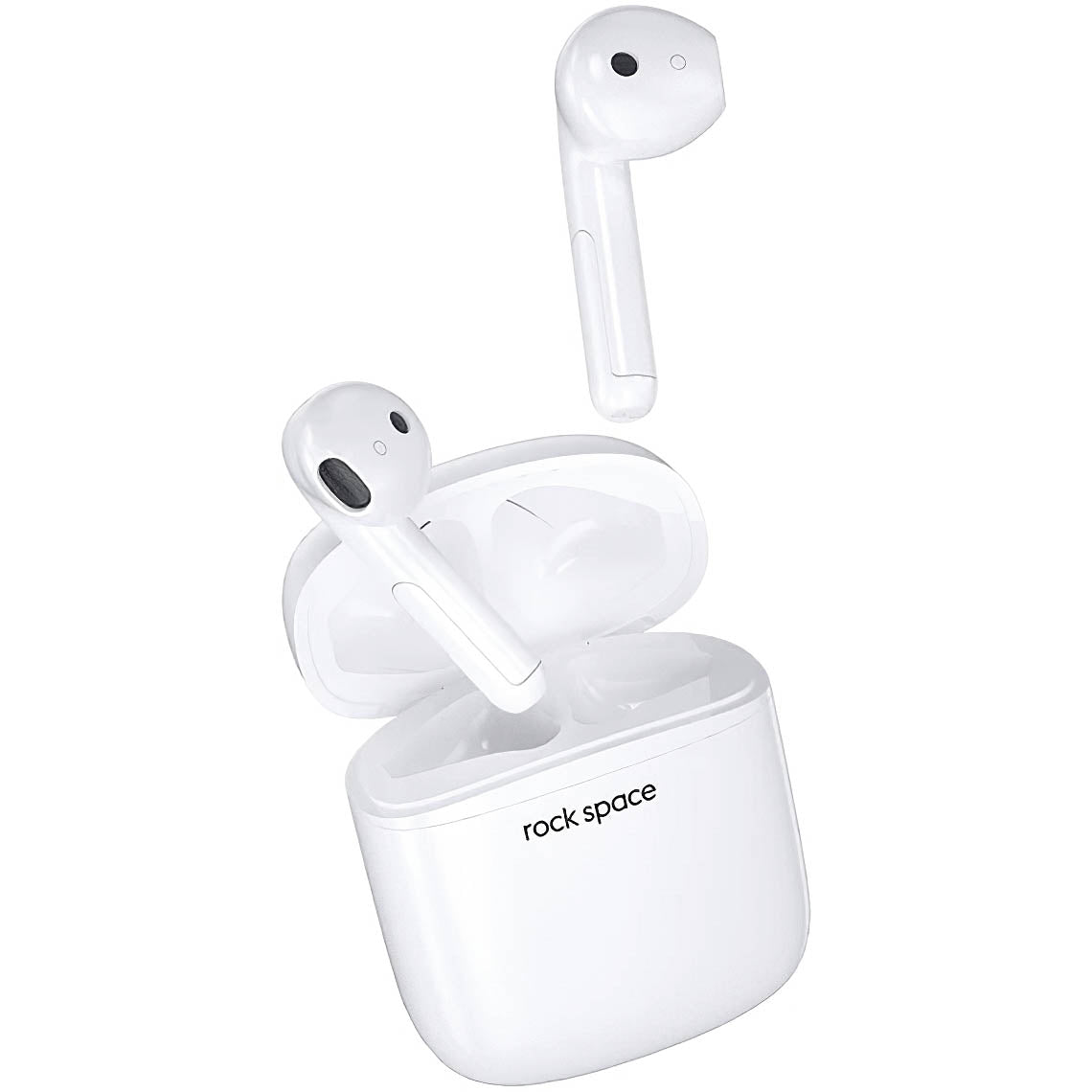 Brezžične slušalke Bluetooth Rock Space EB100, TWS, bele