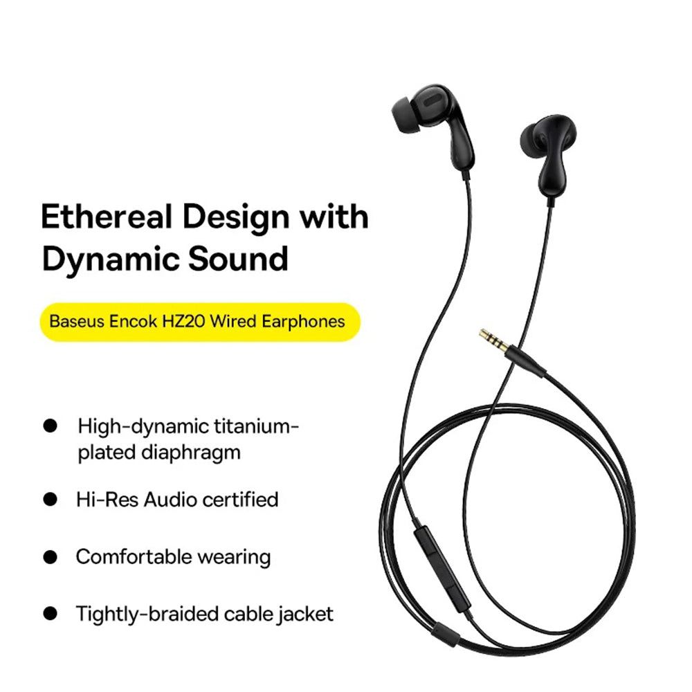 Handsfree USB-C Baseus Encok CZ20, Črna A00171400113-00