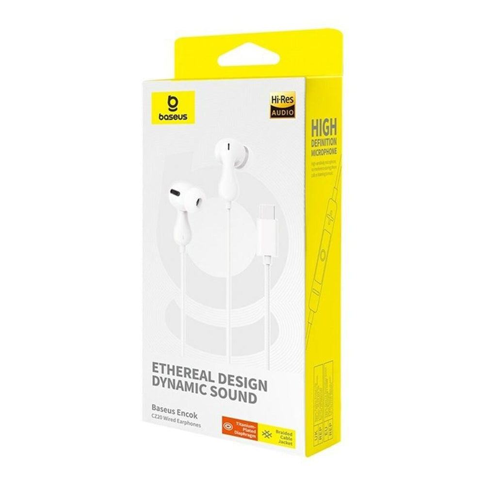 Handsfree USB-C Baseus Encok CZ20, Bel A00171400213-00