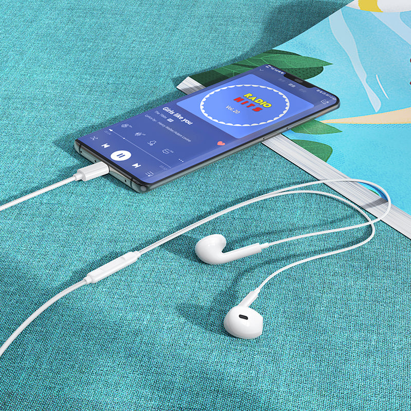 Handsfree USB-C Borofone BM100 Max Fuente, Bela
