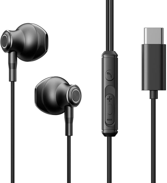 Handsfree USB-C Joyroom JR-EC07, Črna