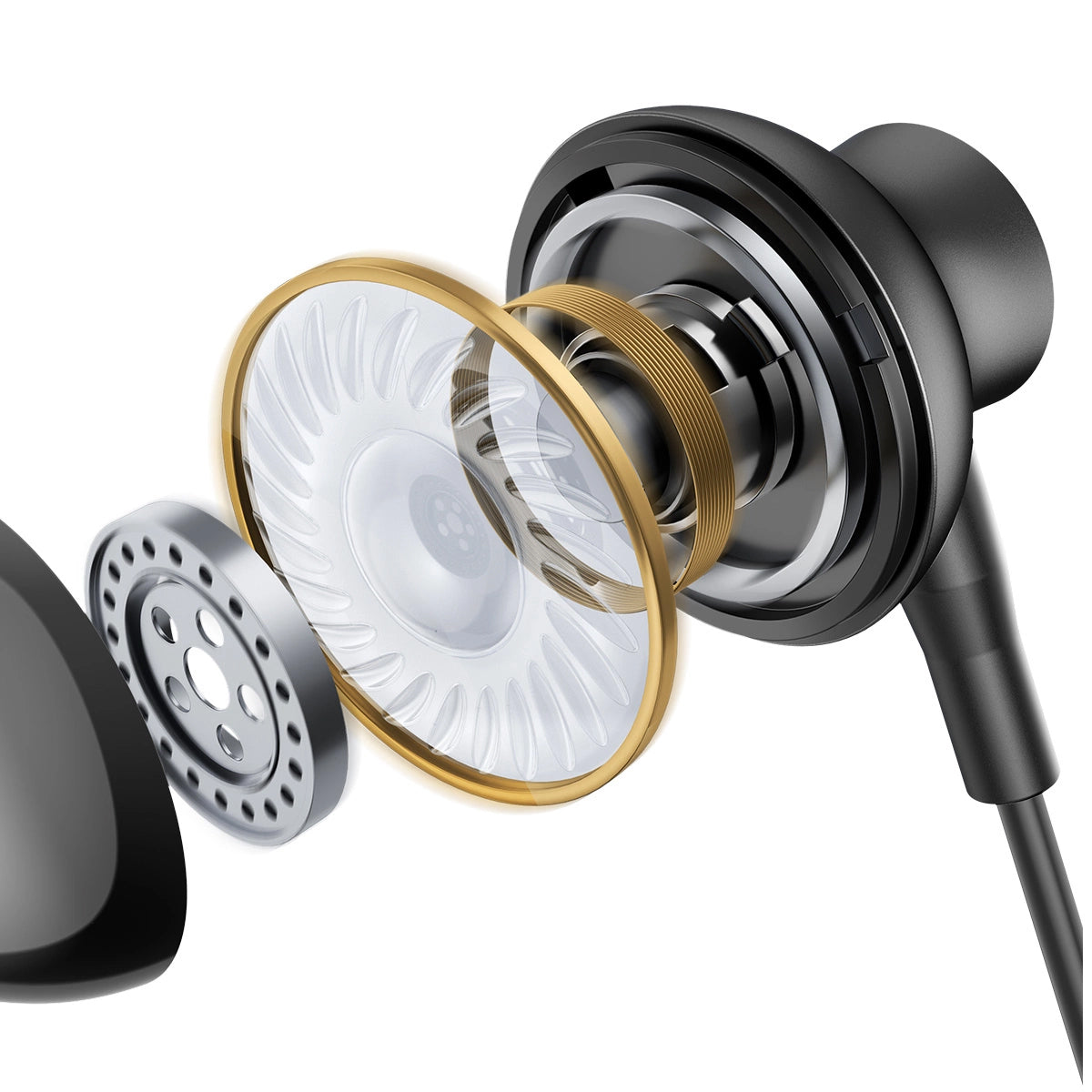 Handsfree USB-C Joyroom JR-EC07, Črna
