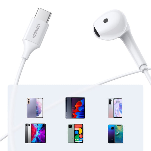 Slušalke UGREEN EP101, USB-C, bele barve