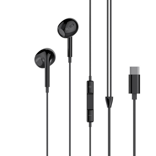 Handsfree USB-C XO Design EP74, Črno