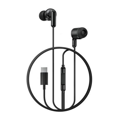 Handsfree USB-C XO Design EP84, Črna