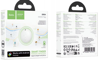 HOCO SmartTag E93A za serijo Android, Bel
