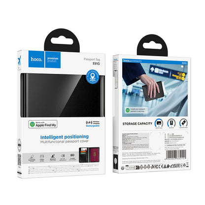 HOCO SmartTag Passport E91G za iOS serijo, črna