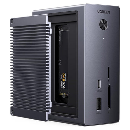 Večnamenski hub UGREEN CM923 (55735), 10v1, Siv