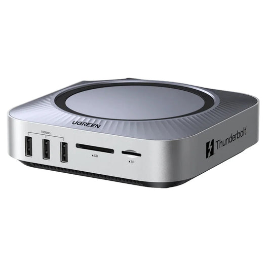 Večnamensko zvezdišče UGREEN Revodok Maxidok (85883EU) za Apple Mac Mini M4 / Mini M4 Pro, 10-v-1, srebrno