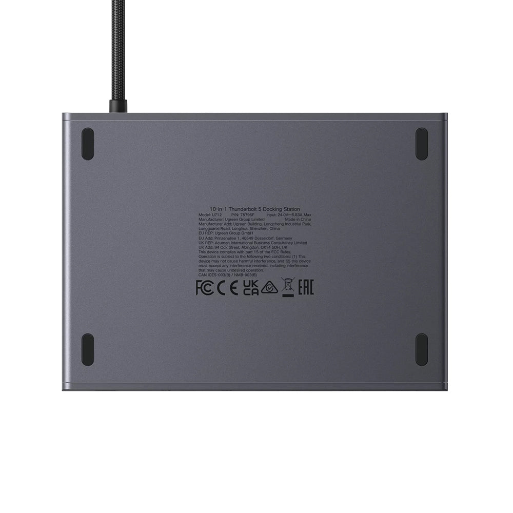 Hub Thunderbolt UGREEN U712, 10v1, Siv