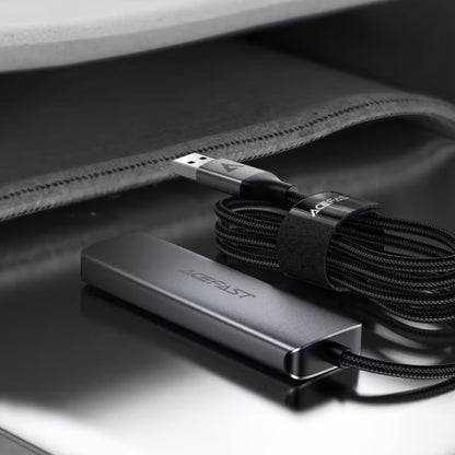 USB hub Acefast J17, 4v1, Siv
