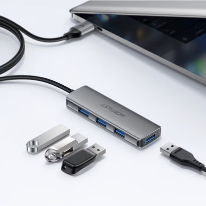 USB hub Acefast J17, 4v1, Siv