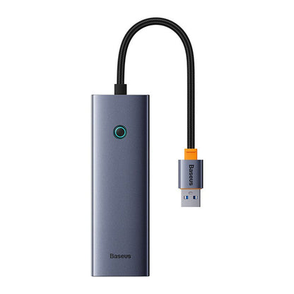 Hub USB Baseus UltraJoy, 3 x USB-A 3.0 - 1 x RJ45, Siv B0005280A813-01