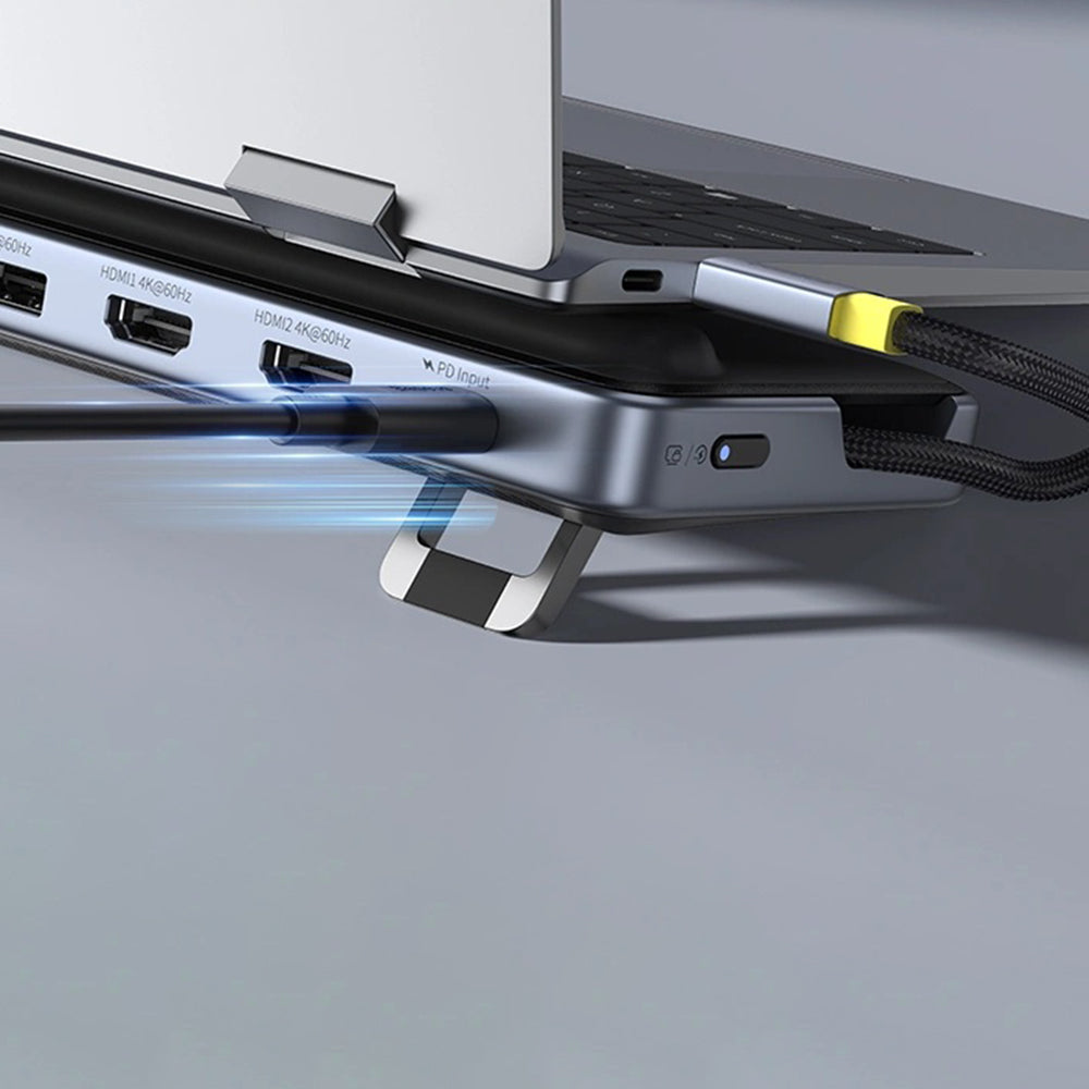 Hub USB-C Baseus EliteJoy EH3, 12in1, Siv B00051300111-00